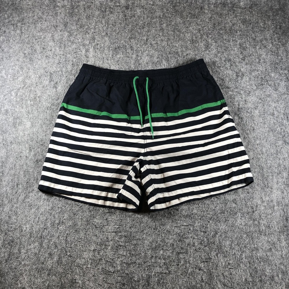 Polo Ralph Lauren Swim Trunks Mens 2XL Blue Striped‎ Drawstring Lined